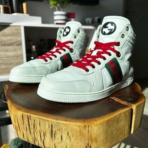 Gucci-High Top Premium Leather